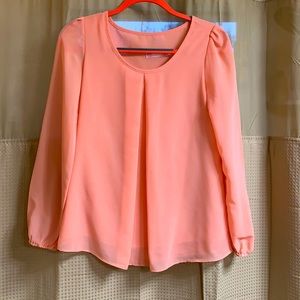 Coral blouse